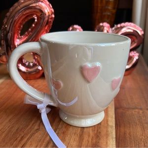 NWT White and Pink Chrome Hearts Mug / Valentine’s Day